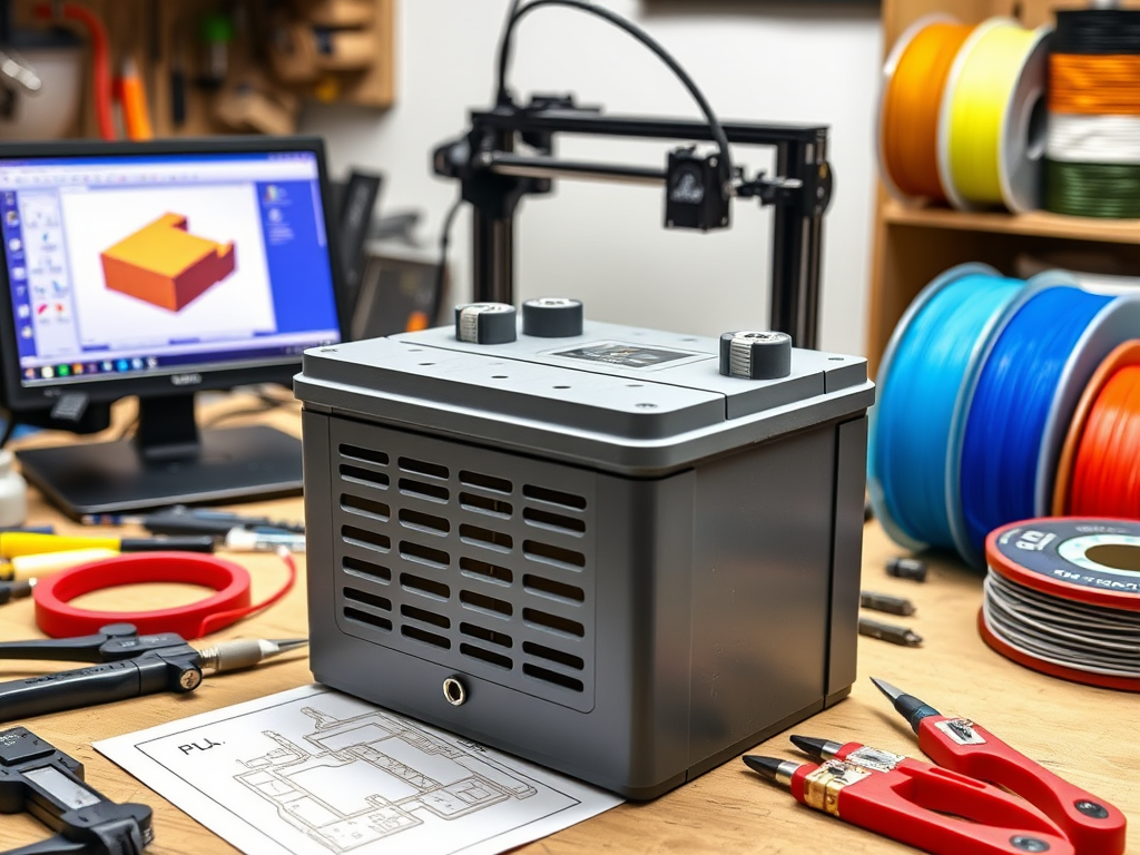 12v battery cover 3d print