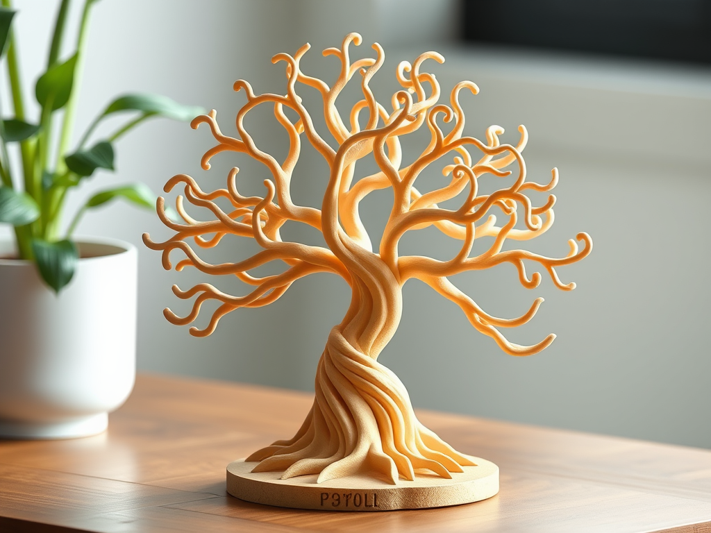curvy tree 3d print